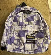 Pokemon X Eastpak Eevee Evolutions Purple Backpack New With Tags