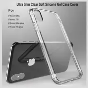 Ultra Slim Clear Soft Silicone Gel Case Cover for iPhone X XS XR XsMax