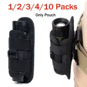 1-10 Packs Tactical Flashlight Pouch Torch Holder Quick Release Camping Holster