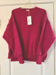 Dylan Fleece Sweatshirt Rose Sz. S (somewhat Oversized) NWT