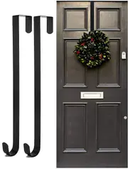 2pcs Christmas Wreath Hanger For Front Door Wreath Decor