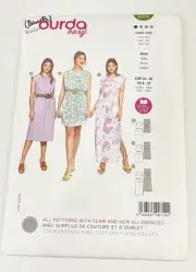 BURDA 6009 MISSES DRESSES Sewing Pattern Sizes 8 - 22 SUPER EASY 3 Styles Kleid