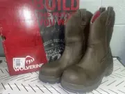Wolverine 10” Wellington Boots, Dark Brown, W04727, Men’s Size 8.5EW