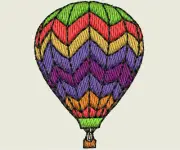 Hot Air Balloon Machine Embr Designs - 25 Designs on CD/USB/Floppy -11 Formats