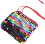 [Healeved] Small Sequin Purse Stylish Coin Bag Zipper for 8 Year Old Girls' Party Bags
