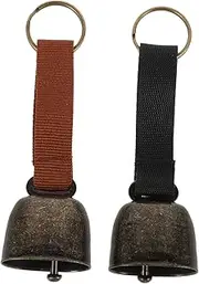 Mini Cowbells Set Noise Maker for Dogs Metal Goat Collar Bells Outdoor Training Bells Decorative Bell for Hiking Camping and Exploring