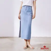 在飛比找momo購物網優惠-【BRAPPERS】女款 全棉牛仔長裙(淺藍)