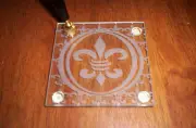 OSTRICH FEATHER PEN w/*FLEUR DE LIS* BASE ~ASST. COLORS