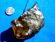 Libyan Desert Glass Meteorite Tektite impact specimen( 710 ct) Dimples Gem AAAA