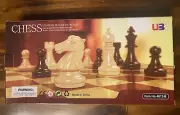 Vintage MAGNETIC TRAVEL U3 Chess and Checkers Folding Set New Sealed pieces