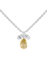 14K 1.40 ct. tw. Lab-Grown Diamond & Gemstone Necklace