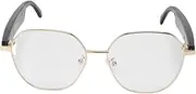 AI Translation Glasses, Touch Control Smart Glasses Real Time 100 Languages Translator Glasses Built in Microphone Speaker for Calling Music, Business, Travel, Students