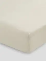 Linen House 01725G630 300TC Cotton Percale King Bed Fitted Sheet, Linen