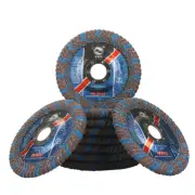 5 inch Curved Aluminum Flap Discs Sanding Grinding Wheels For Angle Grinder 60#