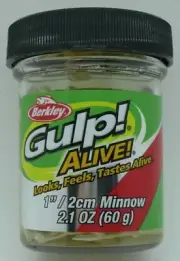 Berkley Gulp! Alive! Minnow - 1" - 2.1 oz. Jar - Luma Glow