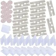 300 Pack Balloon Clips Ties H + V Shape with String Round Buckle Set Quick Knotting Clamp for Sealing Arch Stand Wedding Birthday Party Decoration Festival Christmas Curling Ribbon DIY