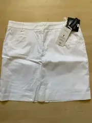 NWT Golfino Ladies Techno Stretch Skort 1369224 100 White Sz 4 14 NEW