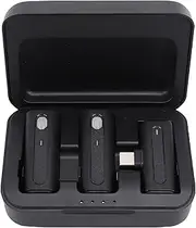 Tbest Lavalier Microphone System USB C Wireless Lapel Mic for Camera PC Smartphone Interview Recording Video Live Streaming