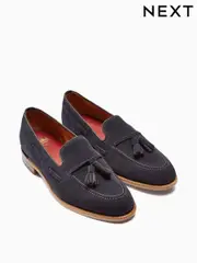 Navy Blue Loake For Next Suede Loafers (979286) | $318
