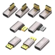 8K DisplayPort 1.4 Adapter 90 Degree Right Angle DisplayPort Male to Female