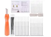 30 PCS Felting Needles, 3 Sizes Wool Felting Needles with Needle Felting Tool Wo
