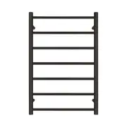 Forme Black Satin 7 Bar Heated Towel Rail