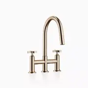 Dornbracht VAIA Three-hole bridge mixer Pull-down with spray 19875809-46 Brushe