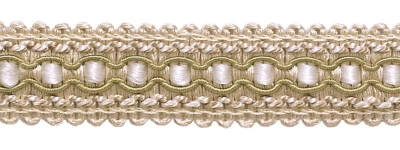 DÉCOPRO 1" Imperial Collection Gimp Braid Trim, White Sands [10 Yards]