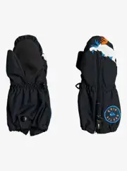 New NWT Boy's Quiksilver Indie Snowboard Ski Mittens Micro Fleece Lining Size M