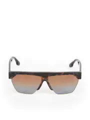 Brown Pattern Square Sunglasses