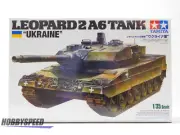 TAMIYA UKRAINE LEOPARD 2A6 TANK PLASTIC MODEL FIGURES KIT 1:35 TAM25207 NEW