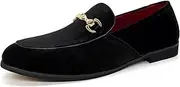 [CMM] Men's Velvet Slip On Loafers Shiny Metallic Slipper Loafers Luxury Dress Shoes Nightclub Party