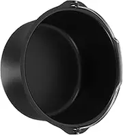 MUCKLILY Air Fryer Baking Basket Air Fry Oven Tray Non-Stick Baking Barrel Air Fryer Basket Replacement Round Cake Pan for Air Fryer Cake Pan with Handle Air Fryer Oven Steel