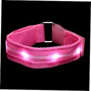 DECOMELODY Outdoor LED Glowing Armband Adjustable Arm Strap for Night Running Cycling Walking High Visibility Safety Light for Outdoor Activities Comfortable Design