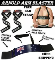 NEW WEIGHT LIFTING BODYBUILDING BICEP ARM BLASTER FITNESS EZ BAR CURL ARMS