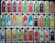 (30) Royal Vendors Chameleon CUSTOM 20 oz Bottle Vend Labels (Flavor Strip)