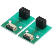 2pcs FFC FPC Connector Board 6 Pin Double Row Female Header Strip Adapter
