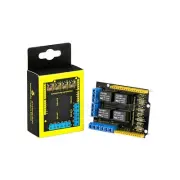 KEYESTUDIO 4 Channel Relay Shield 5V for Arduino Controller R3 ARM PIC AVR ST...