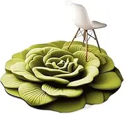 Floral Plush & Diatomaceous Earth Floor Mat, 3D Flower Shaped Diatom Mud Rug Non-Slip and Absorbent Mat Quick Drying Bath Mat for Bathroom Kitchen Living Room(Style-19,39.37 * 39.37in)