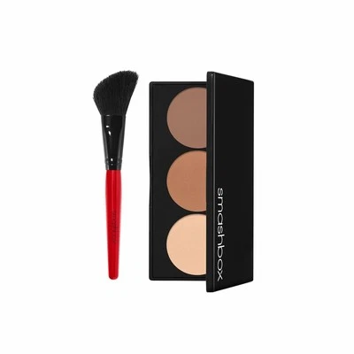 Smashbox Step-By-Step Contour Kit | Buildable, Highlight, Shapes + Brush, 0.4 Ou