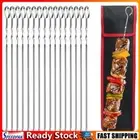 16Pcs Kabob Skewers Stainless Steel Barbecue Flat Skewers Kitchen Accessories