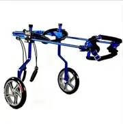Adjustable Dog Wheelchair,Pet Cart,Handicap Weak Hind legs Rehabilitation Training,Soft Harness,Easy Assemble,silver(Black,XX-Large)