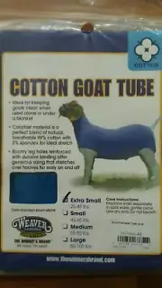 Weaver Livestock Cotton Blend Goat Tube with Reinforced Leg Holes extra small