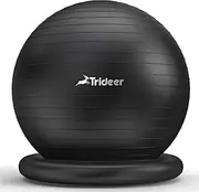 Trideer Exercise Ball Chair, Stability Ball Ring & Pump, Flexible Seating, Improves Balance, Core Strength & Posture (Office & Home & Classroom)