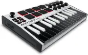 AKAI Professional MPK Mini Mk3 White – 25 Key USB MIDI Keyboard Controller with