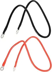 LOORGVEL 1Pair Battery Cable for Automotive Rv Solar and Applications Flexible Wear Resistant Flame Retardant and Wires for Reliable Power Transfer