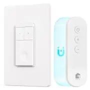 Dimmer Switch with Magnetic Remote, Wireless Light Switch, Single Pole Dimmer