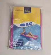 Vintage Pool Clear Inflatable Pool Air Mat Float Pink 75 X 138 cm