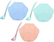 6Pcs Silicone Pet Food Can Covers with Feeding Spoons Sealed Lids for Dog Food Tins Keeps Food Fresh Prevents Odors Easy to Clean Reusable Safe Silicone Material