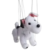 ZERYK DOG - original marionette, 6 inches, handmade from CZECH REPUBLIC